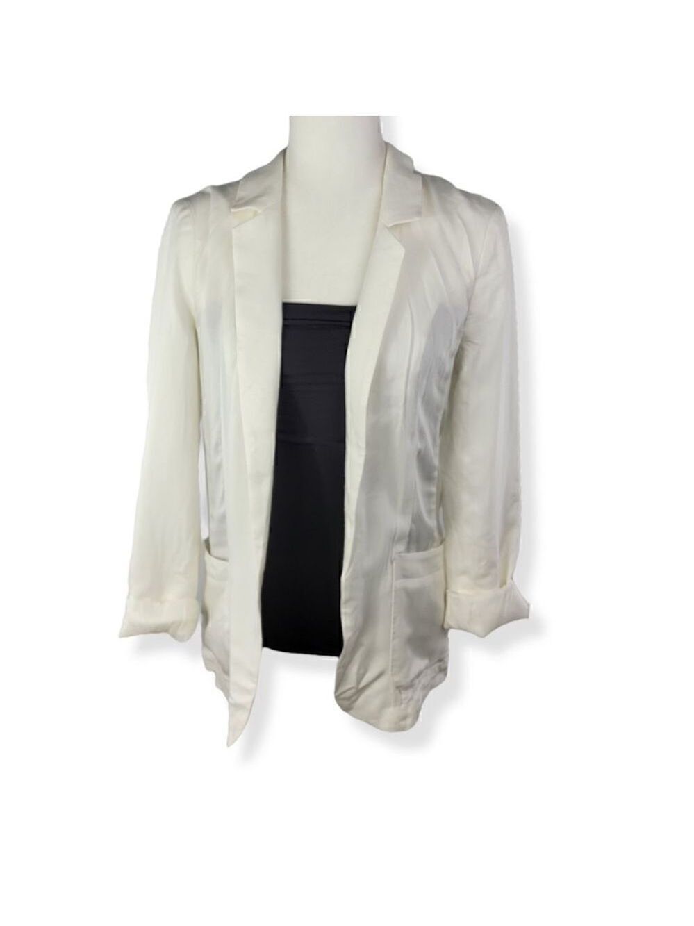 Express White open front blazer Small - Picture 3 of 4